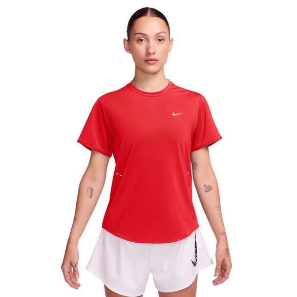 Nike Running Dri-Fit Shirt Womens XL Light Crimson Short Sleeve Athletic Running - Picture 1 of 11